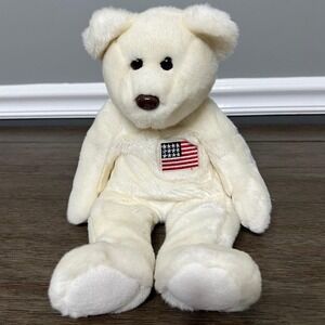 Vintage 2000 Ty Beanie Buddies Liberty the Bear Plush